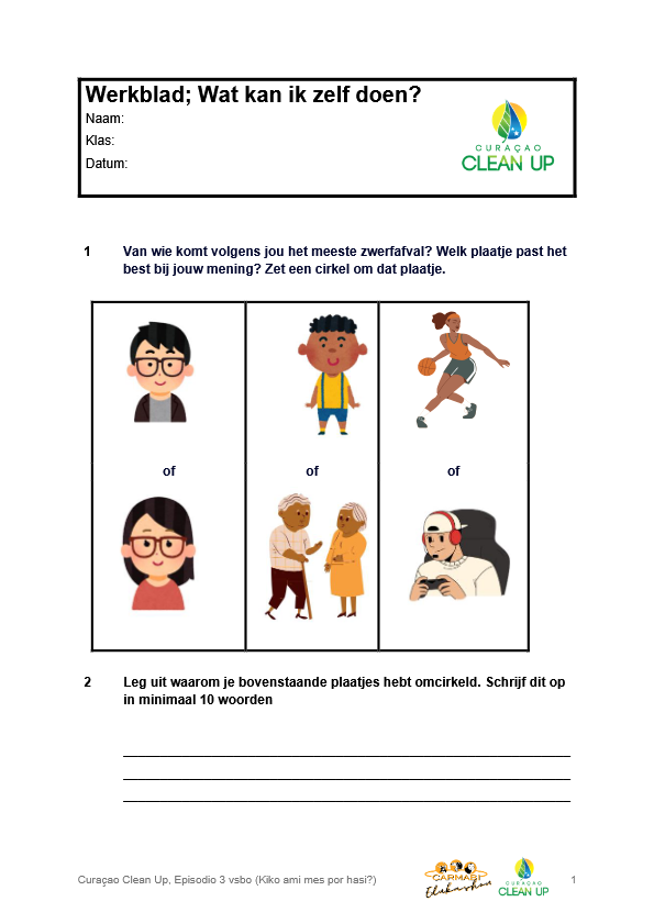 werkblad deel 3 vsbo
