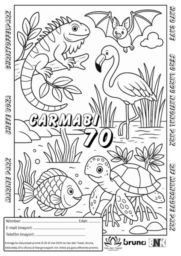 Kleurplaat Carmabi 70